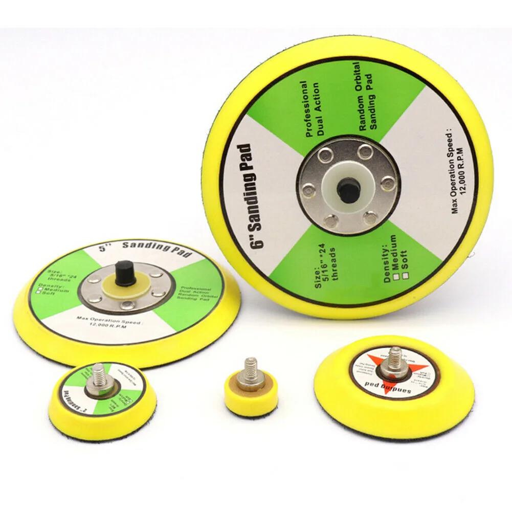 1''- 6'' Polishing Sanding Disc Backing Pads Hook And Loop For Pneumatic Sander Polishing Machine Chassis Polishing Runner