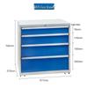 WEZHO Heavy-Duty Multi-Drawer Tool Cabinet
