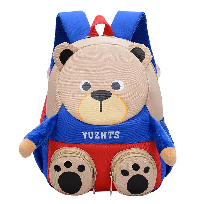 Schoolbag Children's Backpack Cartoon Cute Bear Kindergarten School Bag Children's Backpack Boys and Girls Babies Going Out Snack Bag