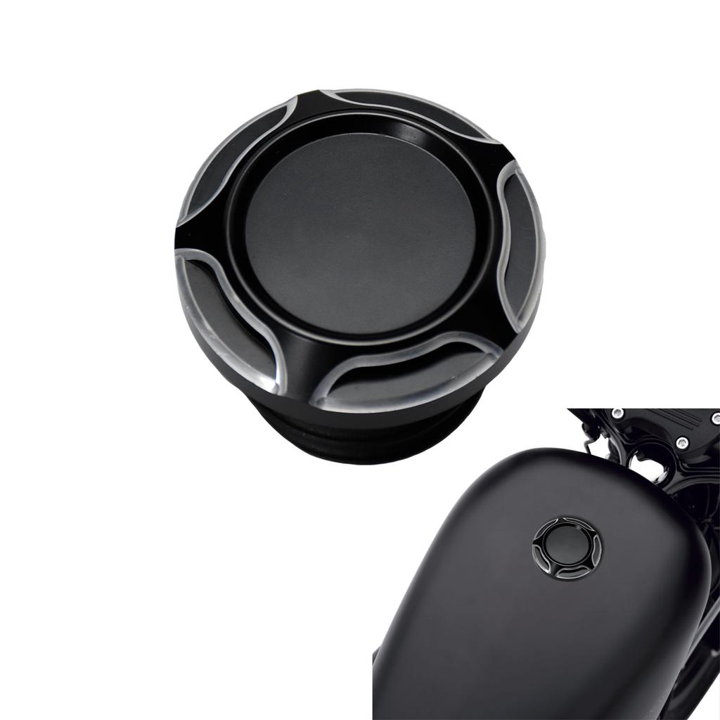 Motorcycle Oil Tank Cover Metal Fuel Tank Right-hand Thread Gas Cap For Harley Softail Fat Boy Sportster XL 883 1200 Dyna FLHR