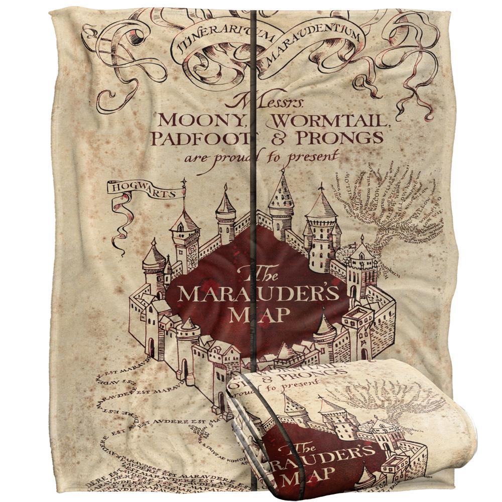Harry Potter Marauders Map Blanket