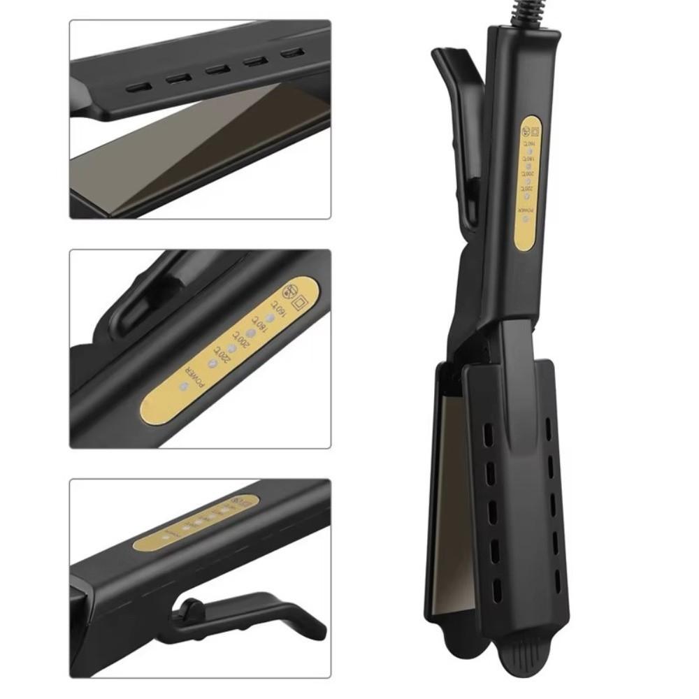 2 in 1 Flat Iron Wide Plate Straightening Iron Hair Styling Tools Professional Straightener  Travel