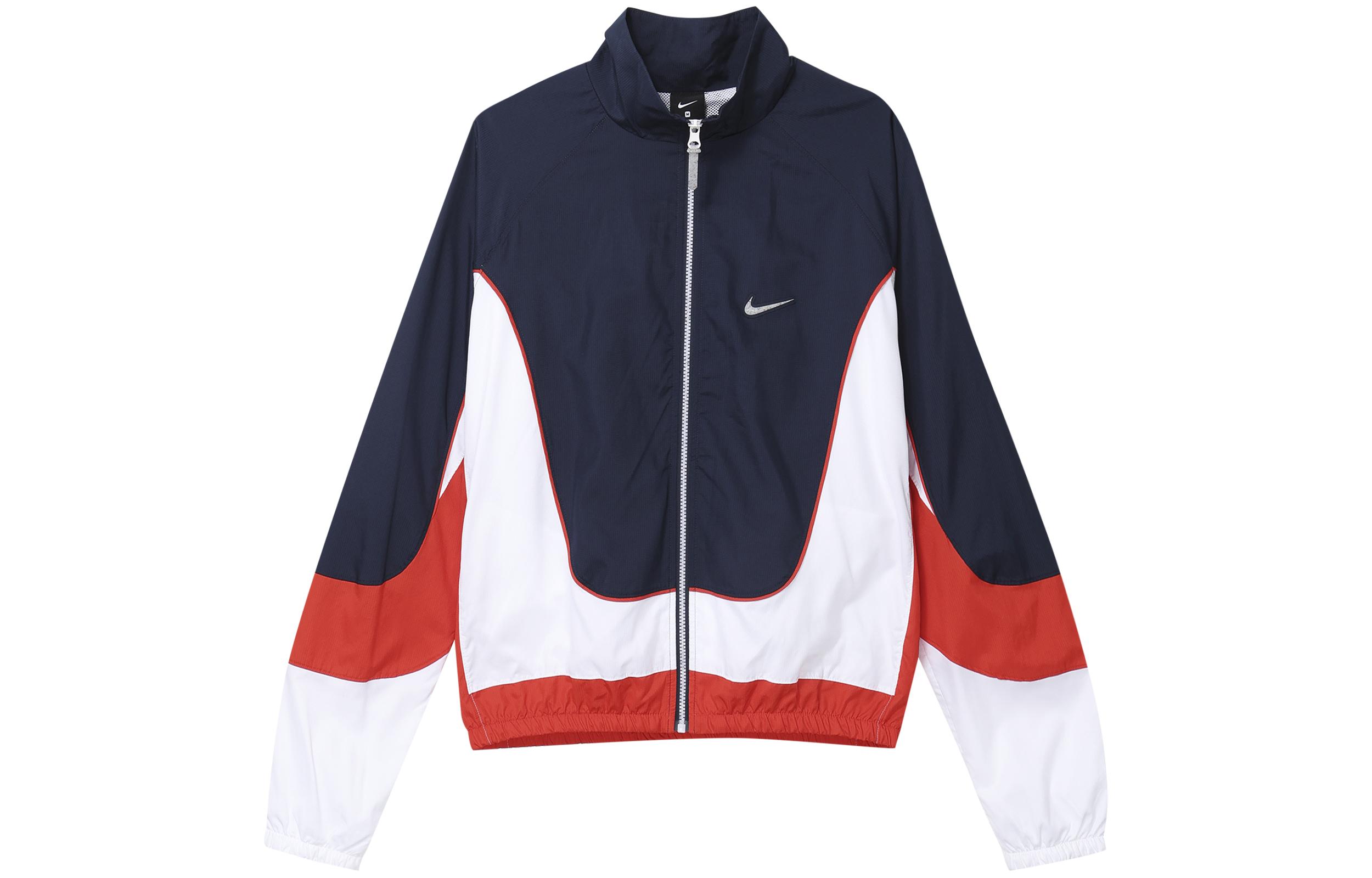 Nike Jackets Men s Dark Blue Stand Collar Moderate Other CV1932-419 XL