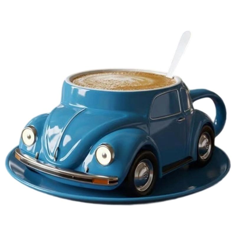 Resin Coffee Cup with Handle Stainless Steel Insulated Inner Spill Resistant Mug For Gifting Birthday Holiday Event