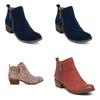 Elegant Women's Casual Booties With Low Heels And Round Toe For Stylish Comfort