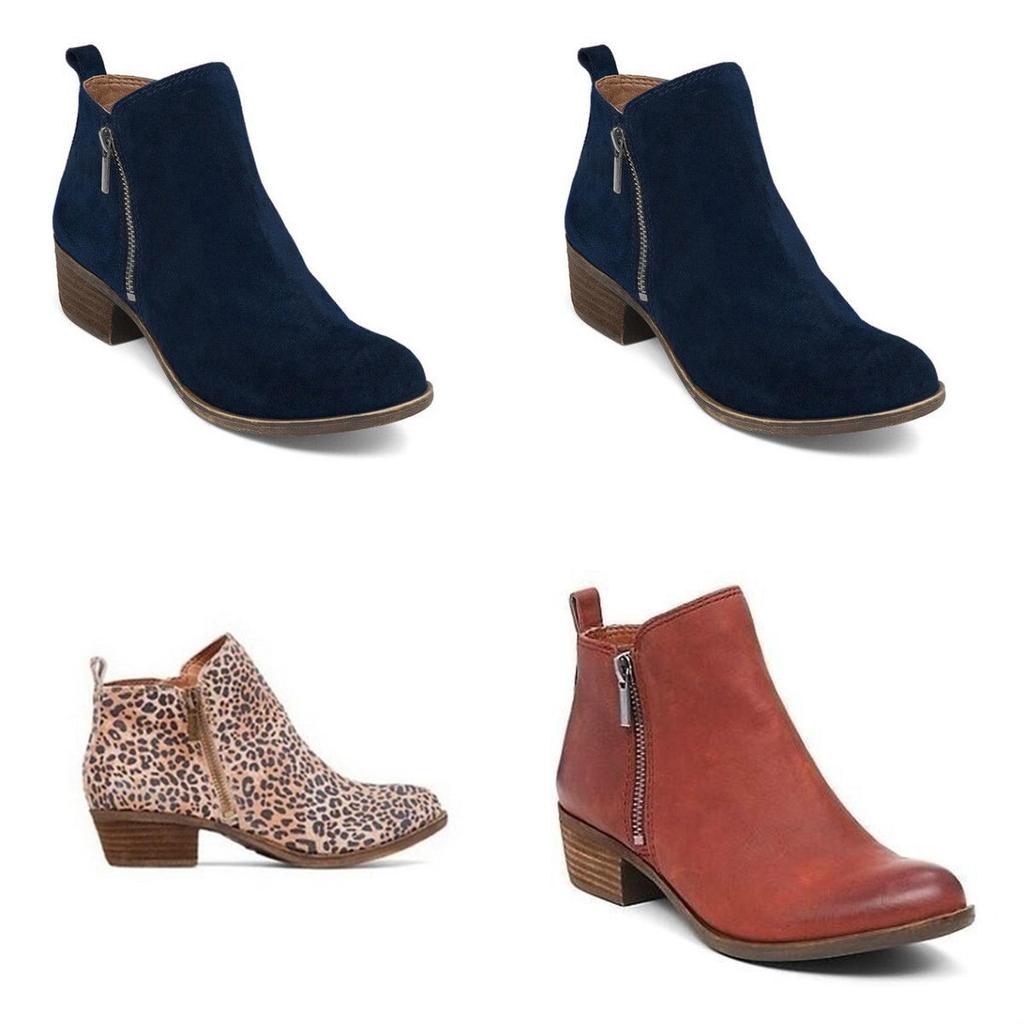 Elegant Women's Casual Booties With Low Heels And Round Toe For Stylish Comfort