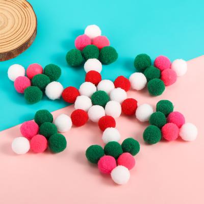 50pcs 10/15mm Multicolor Soft Fluffy Ball Pompom Plush Balls for DIY Sewing Holiday Decorations and Jewelry Making Supplies