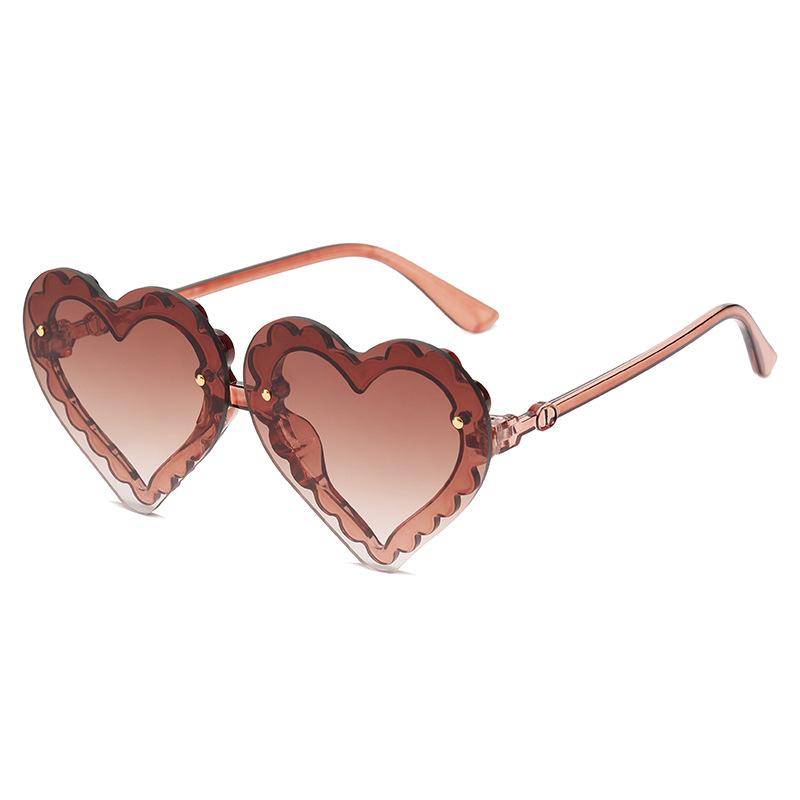 Children'S Concave Shape Versatile Love Sunglasses, Men'S And Women'S Baby Uv-Proof Glasses, Sunglasses