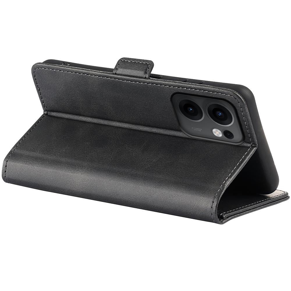 For Oppo Reno13 F 5G Stand Case Calf Texture Leather Wallet Phone Cover
