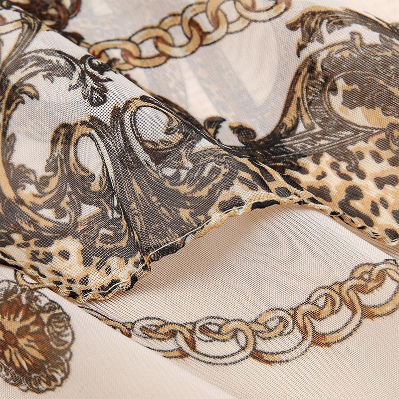 Luxury Elegant Chiffon Shawl for Women Versatile Scarf Sun Protection Decorative Scarves Fashion  Lady