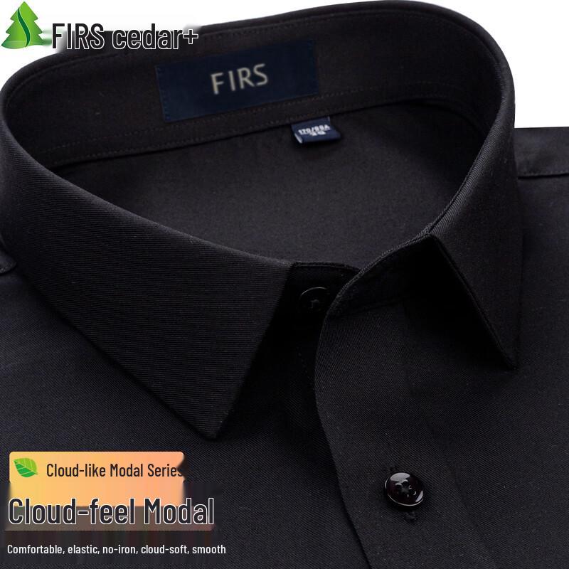 FIRS Men s Modal Wrinkle-Free Cloud-Feel Long-Sleeve Casual Business Shirt 42