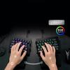 BAROCCOMiSTEL MD600 Alpha Split Wired Bluetooth 64 Black White Double Shot RGB Macro Media Key Support Japanese Distributor (English Layout/Brown