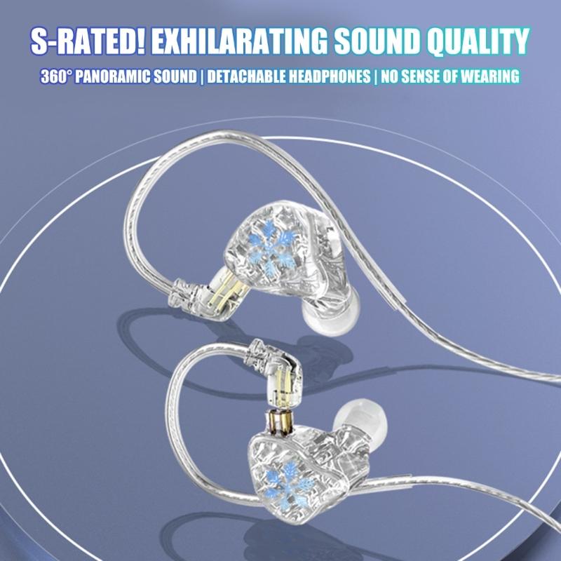 Multifunction Cord Earbuds 3.5mm/Type C In-Ear Headphones Cord with Dynamic Clear Sound Ergonomic Earpieces for Gaming