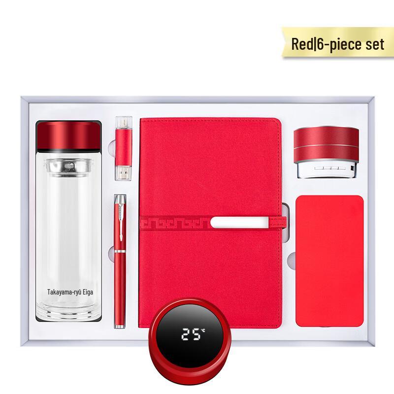 Luxury 6-in-1 Glass Mug Gift Set