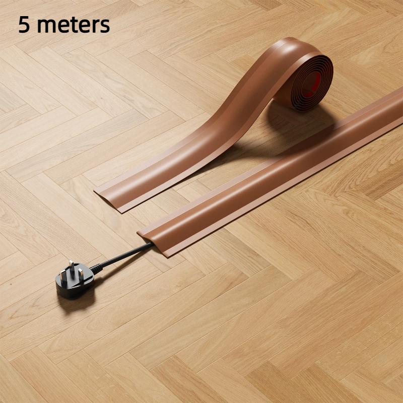 Soft Pvc Self Adhesive Cable Concealer Flame Retardant For Home Office Floor Wall Cable Management