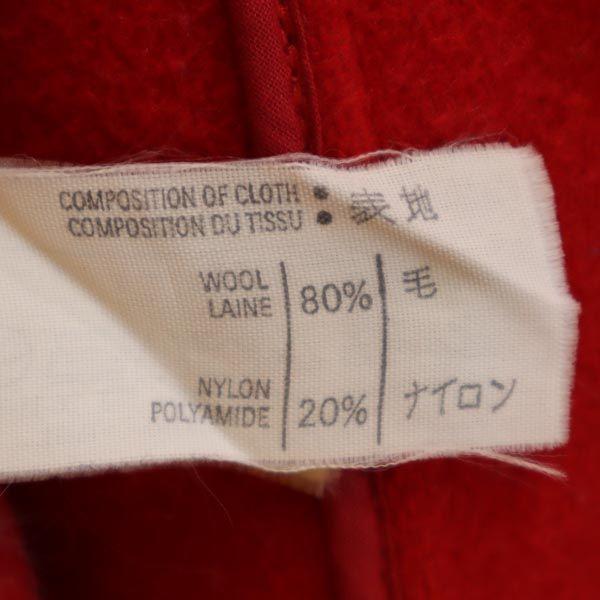 Gloverall British Wool Blend Pea Coat 8 Red Women Used