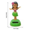 Pzuryhg Fun Solar Dashboard Decorations, Girls Solar Dashboard Ornaments, Hawaiian Girl Shaking Bobblehead for