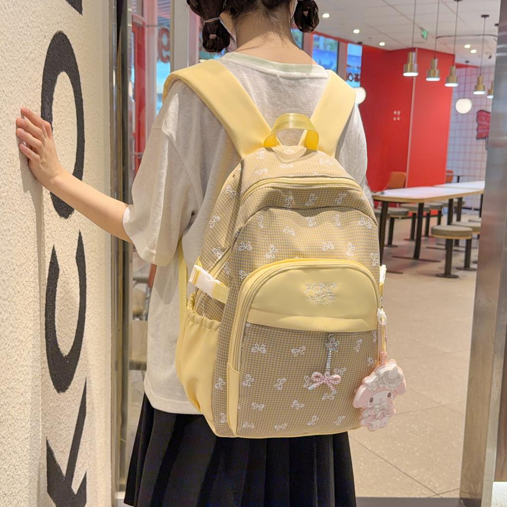 Schoolbag female new Korean version versatile cute primary school students 1-1 grades college high value junior high school class backpack