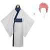 Anime Jujutsu Kaisen En Sukuna Cosplay Kostuum Pruik Japanse Kimono Carnaval Uniform Hanfu Mannen Vrouwen Halloween Kleding Set