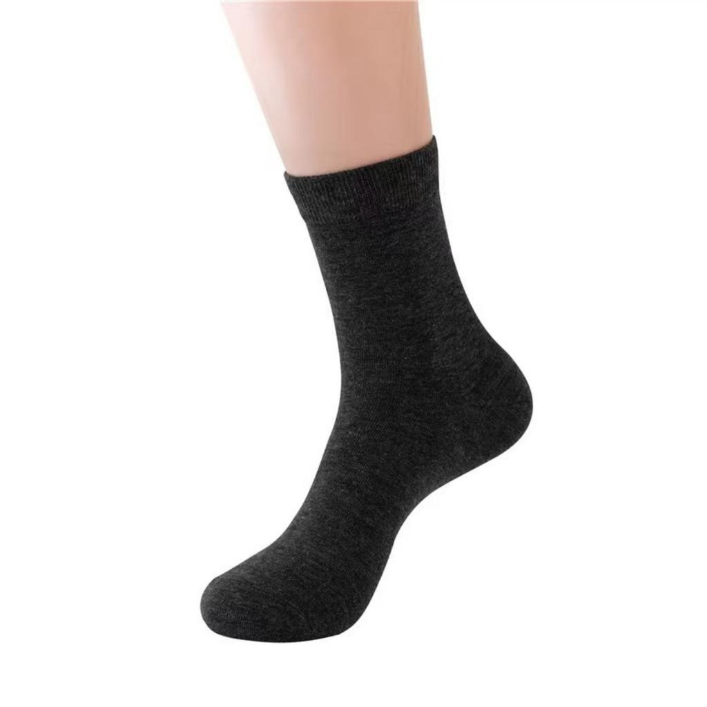 10/5/3/2/1 Paar Herren Leichte Atmungsaktive Mittelhohe Socken - Einfarbige Serie, Alltags- und Business-Essentials, Bequemer Stil, Klassisches Design