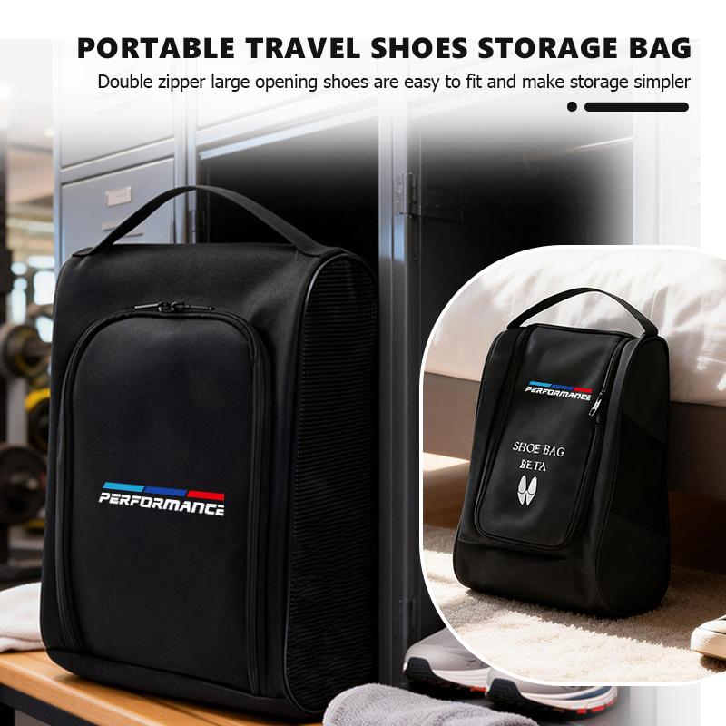 BBJJ8 Car Travel Portable Storage Shoe Bag Dustproof Shoe Box For BMW M M2 M3 M4 M5 M6 E46 E90 E60 F30 E39 X1 X3 X4 X5