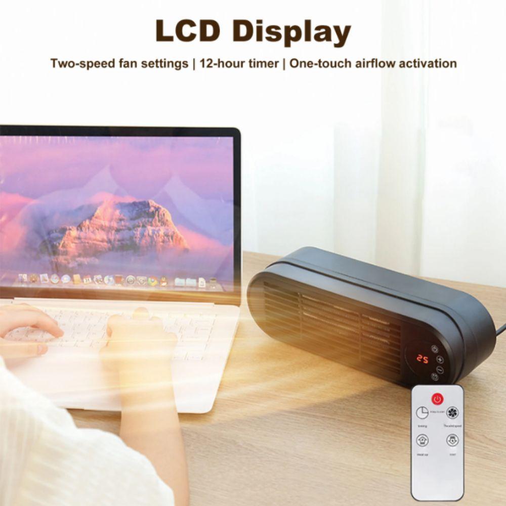 12H Timer Space Heater PTC Technology Portable Heater Small Size Desktop Heater Indoor Use