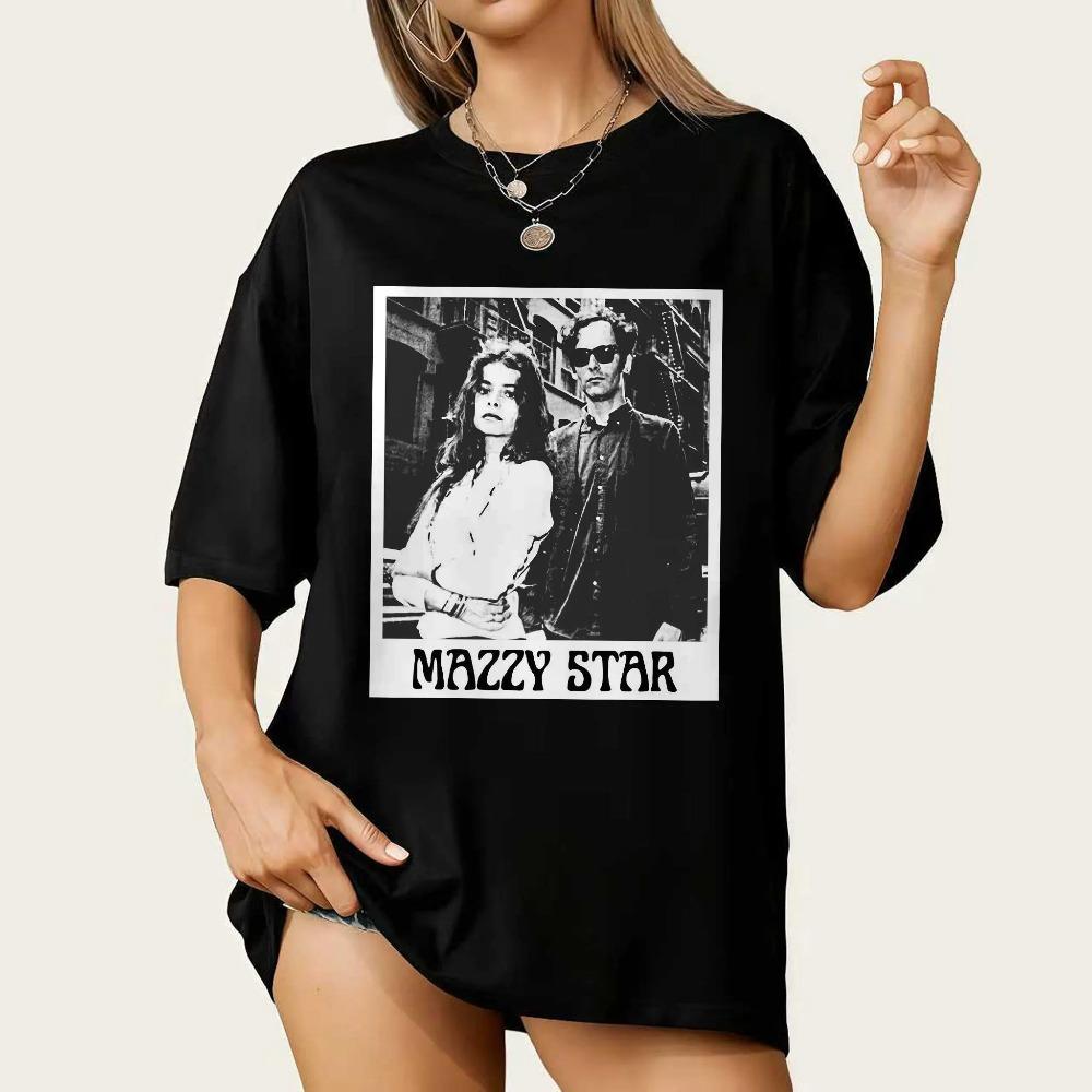 

Mazzy Star Album Tshirt Retro Style Tshirt Summer New Item Unisex Casual Fashion Tshirt S