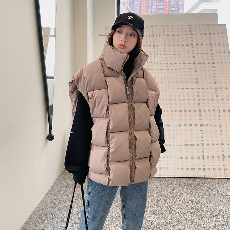 Vestă groasă pentru bărbați și femei, jachetă din bumbac cu puf