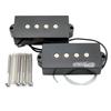 Wilkinson Variable Gauss Ceramic Precision Bass PB Pickup Split Coil for Electric Black 4-String Bass,