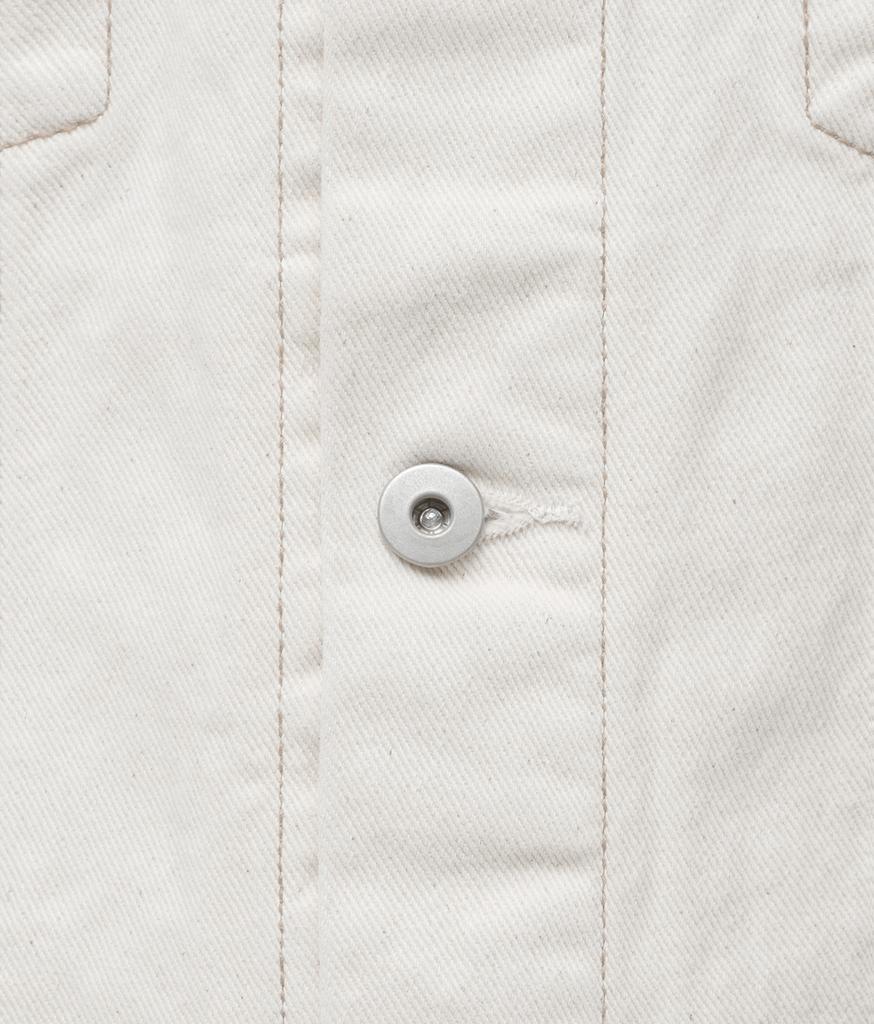 Musinsa Standard Contrast Stitch Relaxed Denim Trucker Jacket [Cream]