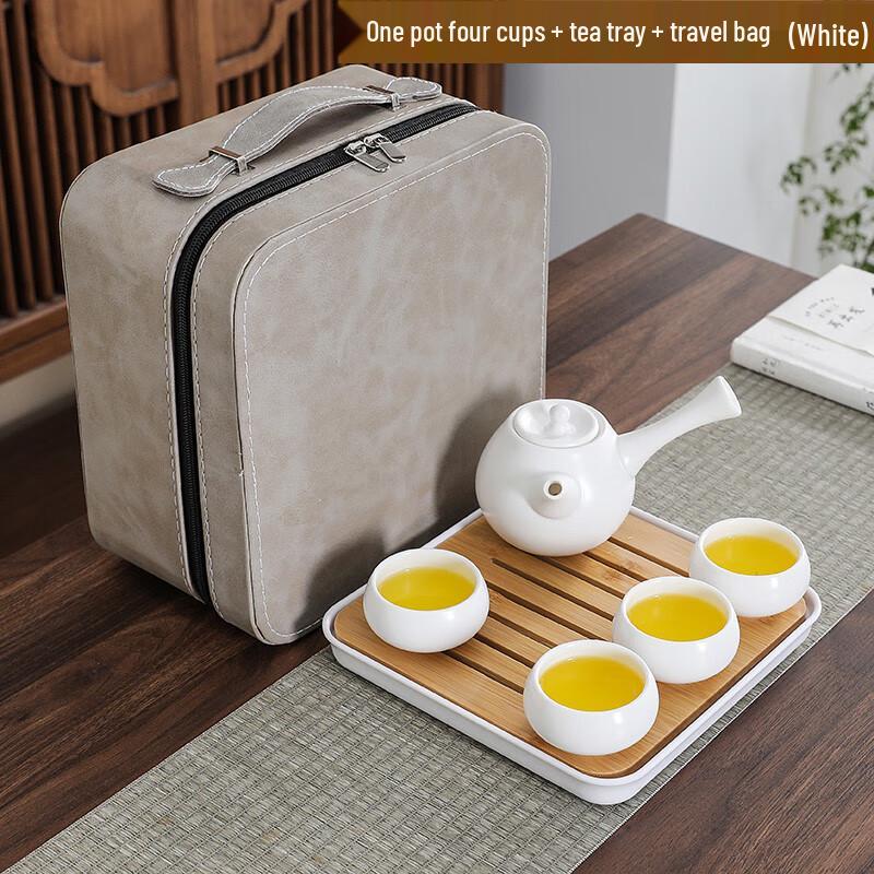 Portable Japanese Ceramic Travel Tea Set