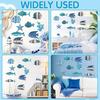 10 Pcs Summer Coastal Fish Wall Decor Vintage Farmhouse Ocean Fish Wall Art Nautical Beach Theme Hanging Decoration