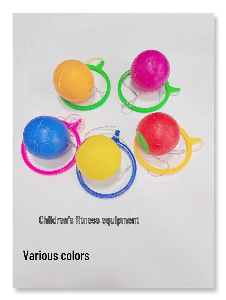 Kids' Bouncy Jumping Ball Set with Handle - Fitness Toy for Kindergarten & Primary School