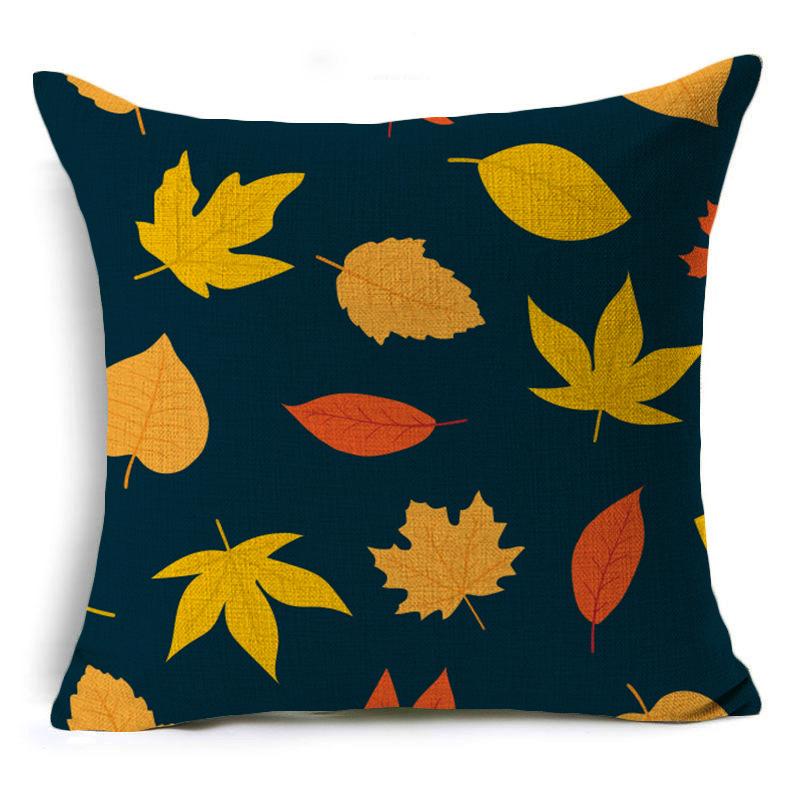 New Thanksgiving Pumpkin Linen Pillow Cover Festive Home Decoration Pillow Cushion Cover