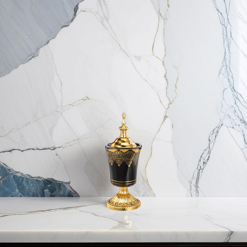 Retro Electric Incense Burner Metal Ceramic Construction Aromatherapy Air Purifier for Home Office Yoga Studio Decorative Censer