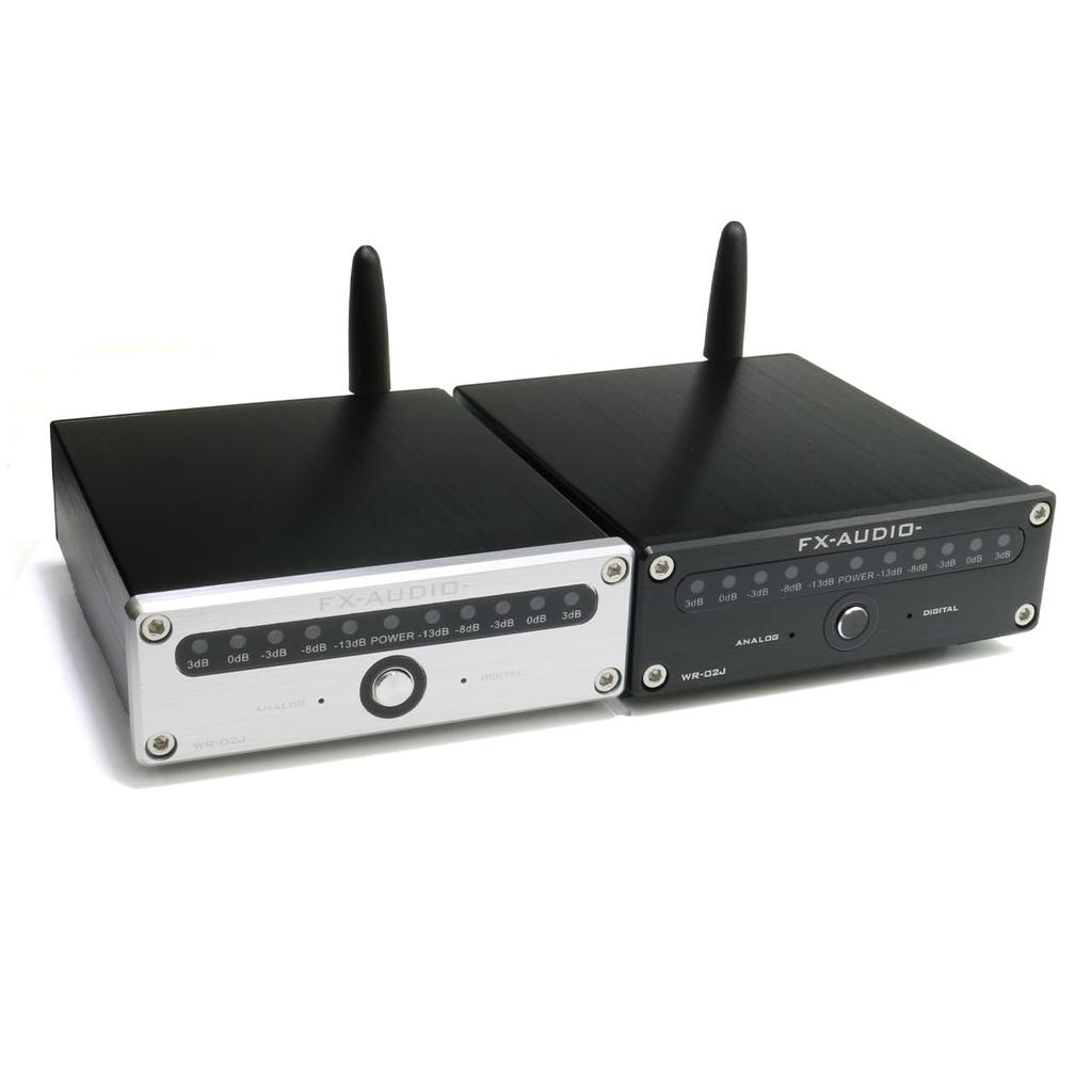 Low latency Bluetooth receiver Optical coaxial RCA output design VU meter Wireless BT aptX aptX HD LL FX-AUDIO- WR-02J [Black] 3-system Audio-specific