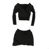 1:6 Female Crop Tops Action Figure Clothes Fashion Handmade Cosplay Long Sleeve Top for 12''