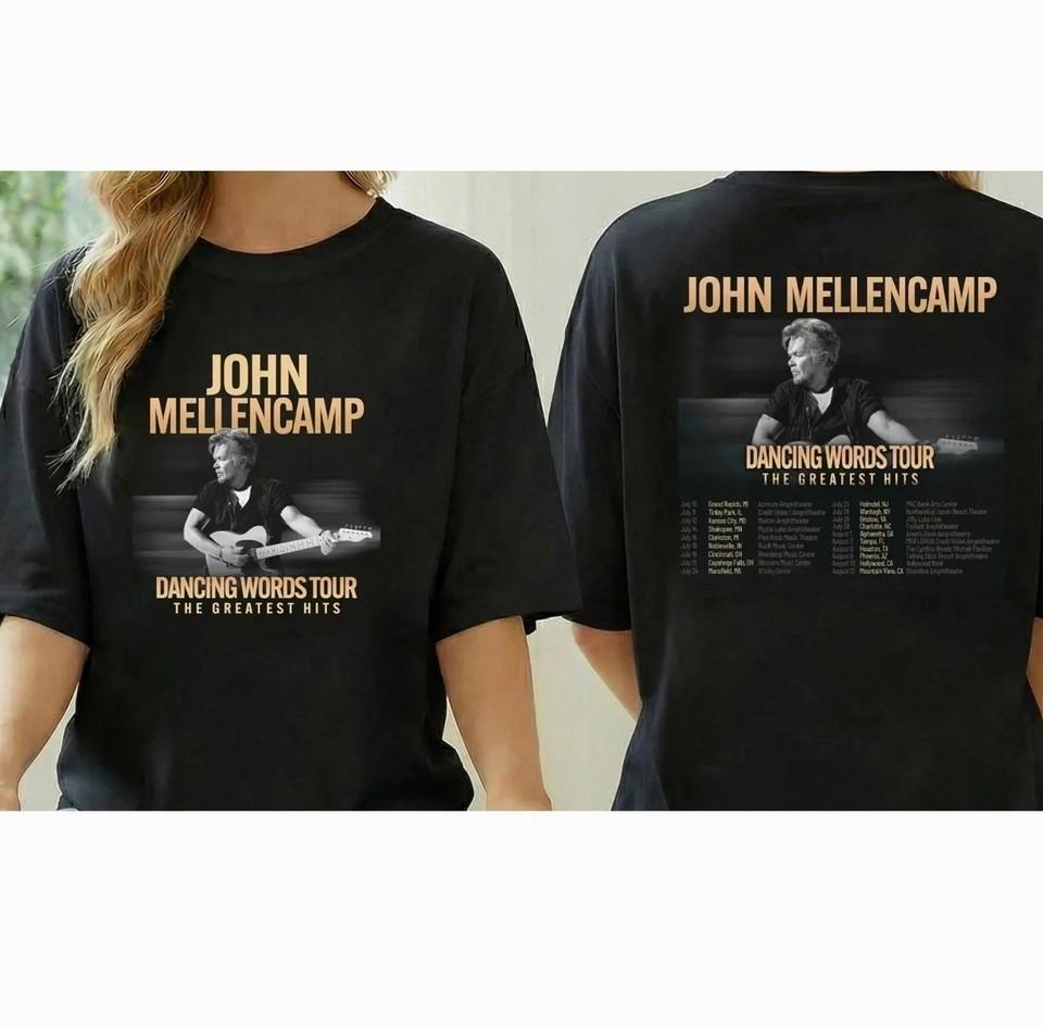

HOT John Mellencamp Tour 2026 TShirt Unisex T-Shirt M