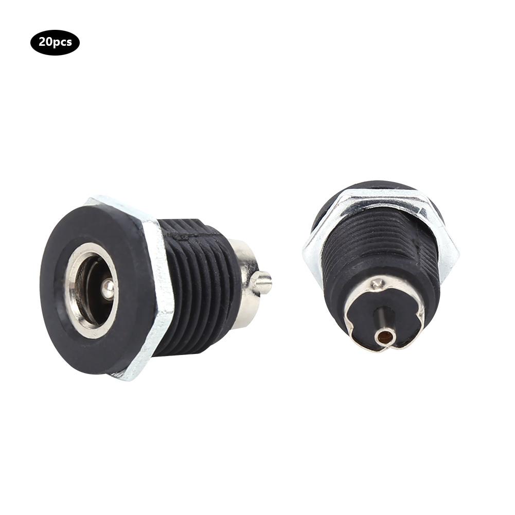 20Pcs Power Supply Female Jack Socket Panel Mount Plug Connector DC?022D 5A Electrical Supplies