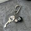 Punk Star Oval Essential Icon Carabiner Keychain Pendant High Quality Keyring Creative Backpack Decoration Accessories Gifts