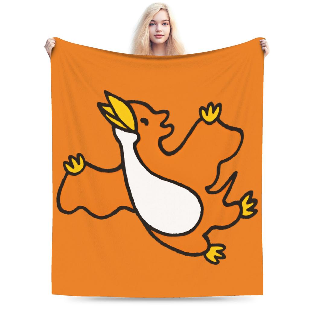 Chibi Monster Island Buddies Fleece Throw Blankets 80S Blanket For Sofa Office Super Soft Bed Rug
