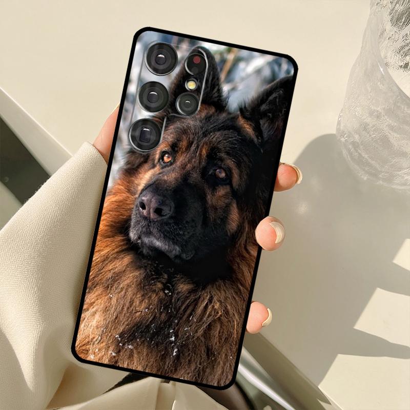 German Shepherd Dog Case For Samsung Galaxy S25 S24 S23 S22 S21 S20 Ultra S9 S10 Plus S21 FE S25 FE Back Cover