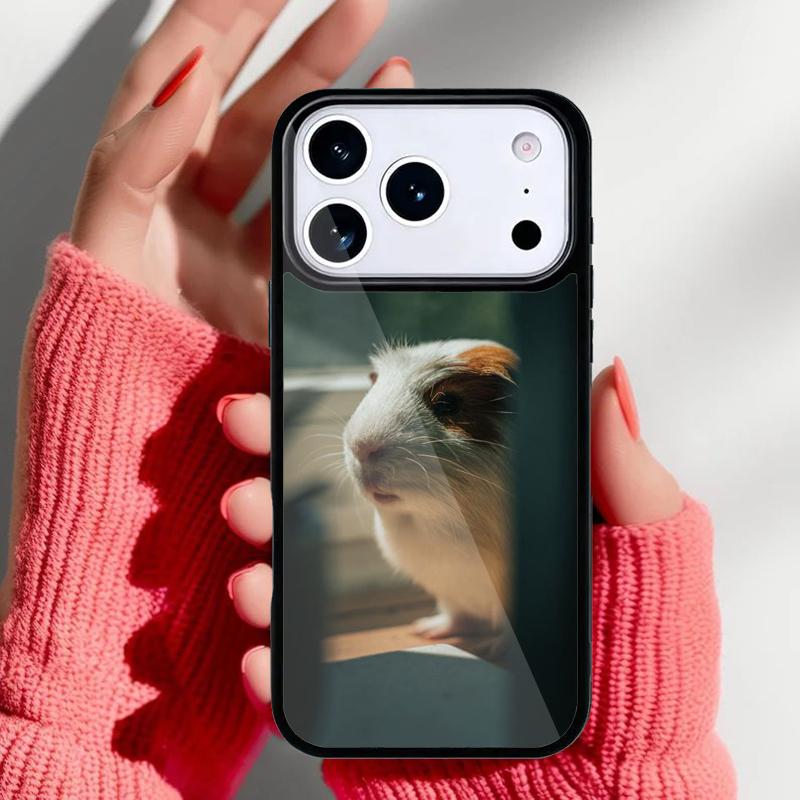 Animal Guinea Pig soft Phone Case for iPhone 17 16 15 14 13 Pro Max Back Cover for 12 11 Pro Coque