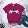 Neuartige kreative Spielkonsole 3D-gedrucktes Muster Damen-Shirt Kurzarm T-Shirt