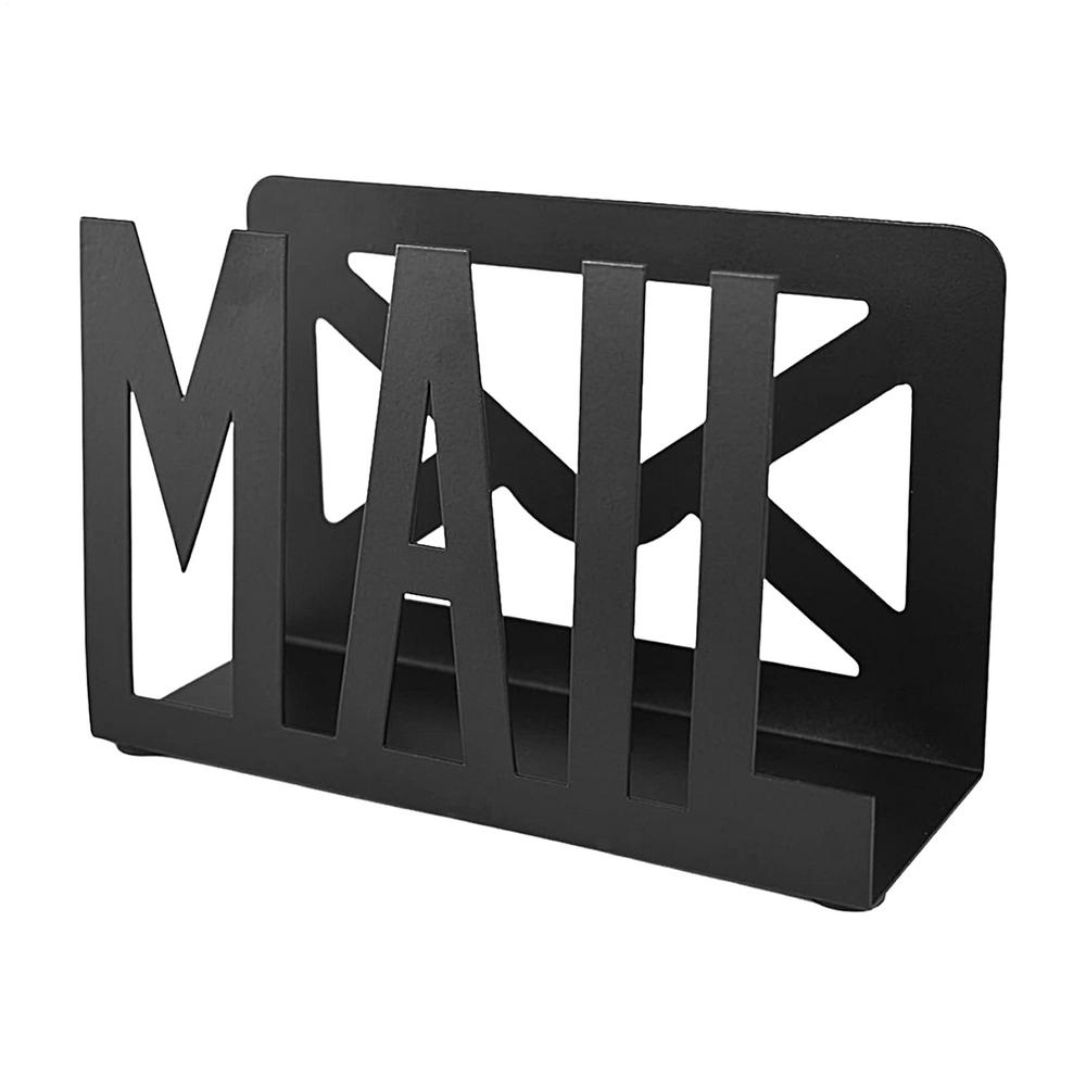 Mail Holder for Desk Countertop Mail Holder Envelope Organizer Cutout Mail Design Envelope Holder Letter Organizer Metal Letter чёрный