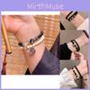 Exquisites Schwarzes Perlenarmband für Damen Luxuriöses Einzigartiges Design Partnerlook