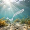 Ribbed T-Tail Soft Micro Long for Saltwater Bass