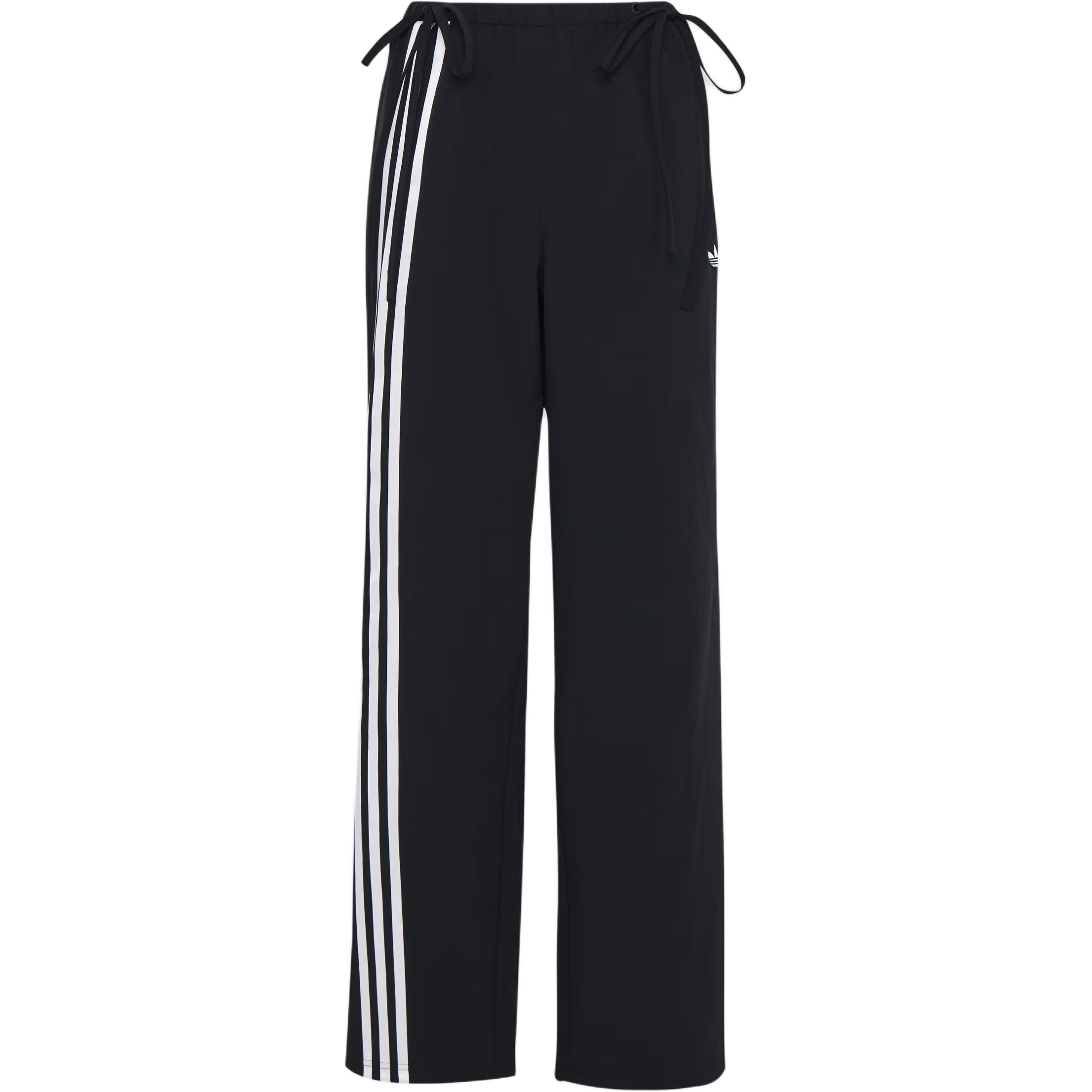 Adidas Originals Ribbon Loose Fit Striped Mid Waist Sports Casual Pants Women bottoms KY5688 S