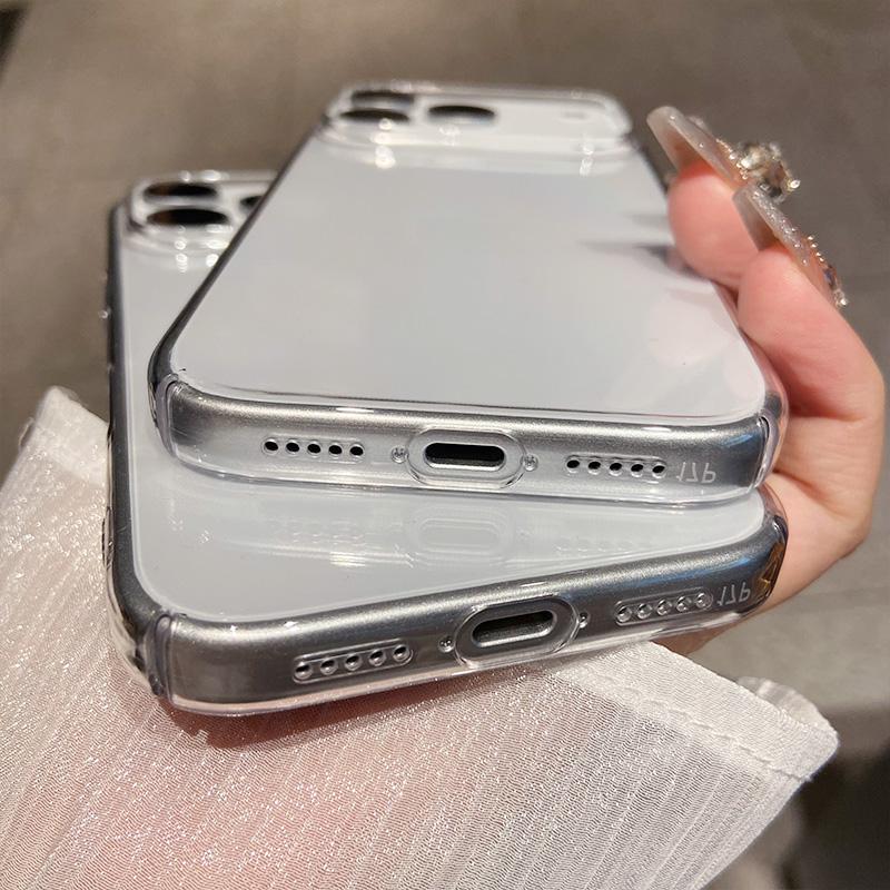 Luxury Ultra Thin Transparent Shockproof Case for IPhone 17 Air 16 15 14   Pro Max 17Pro Clear Hard Acrylic Cover Shell