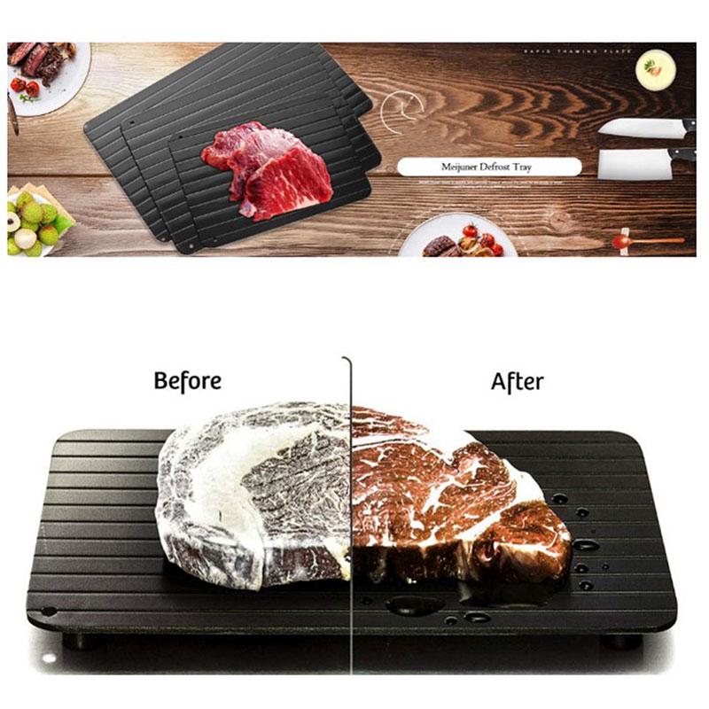 Fast Defrosting Tray Defrost Meat or Frozen Food Thaw Frozen Food In Minutes Fast Defrosting Tray Defrost Meat or Frozen Food Thaw Frozen Food In Minutes